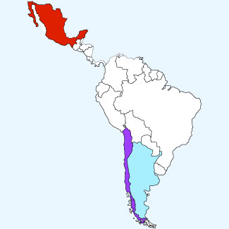 Mapa referencia Américas